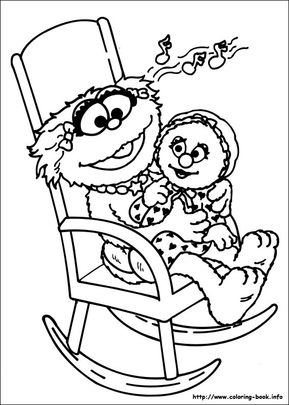 Sesame Street coloring picture